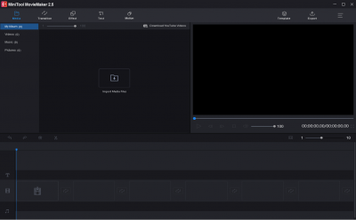 Screenshot of the application MiniTool MovieMaker Free - #1