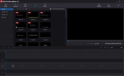 Screenshot of the application MiniTool MovieMaker Free - #4
