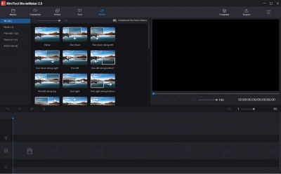 Screenshot of the application MiniTool MovieMaker Free - #5