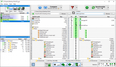 Screenshot of the application FreeFileSync for Windows - #1