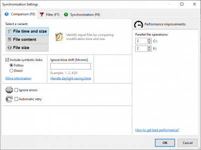 Screenshot of the application FreeFileSync for Windows - #5