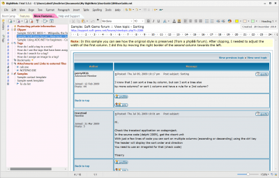 Screenshot of the application RightNote - #4