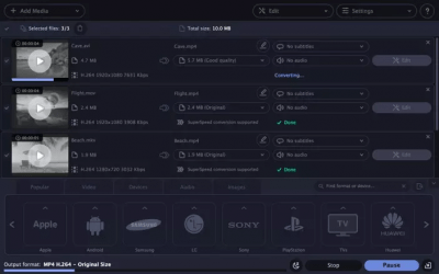 Screenshot of the application Movavi Video Converter - #6
