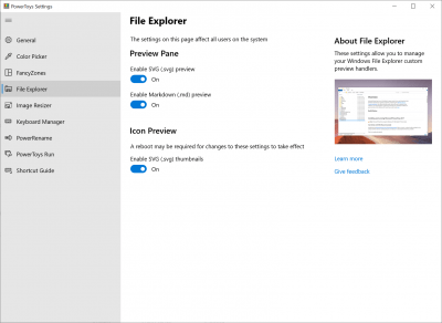 Screenshot of the application PowerToys - #4