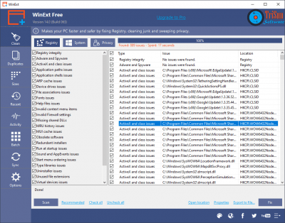Screenshot of the application WinExt - #7