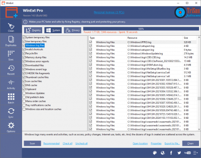 Screenshot of the application WinExt - #10