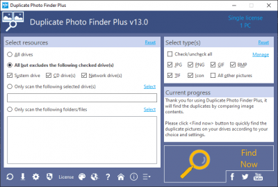 Screenshot of the application Duplicate Photo Finder Plus - #1