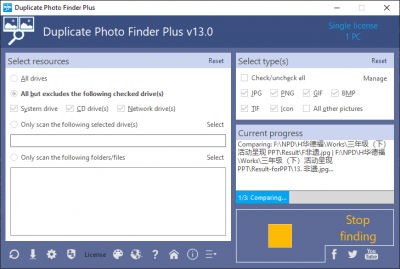 Screenshot of the application Duplicate Photo Finder Plus - #2