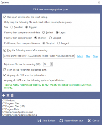 Screenshot of the application Duplicate Photo Finder Plus - #4