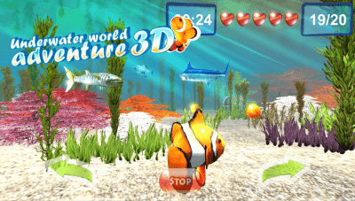 Screenshot of the application The Underwater World of Adventure 3D - #1