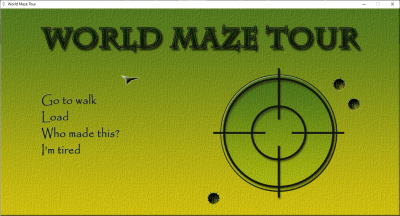 Screenshot of the application WorldMazeTour - #1