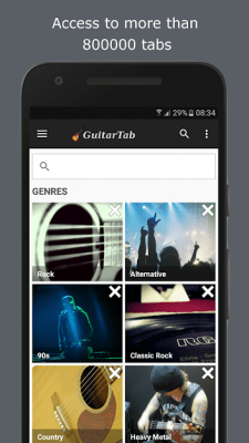 Screenshot of the application GuitarTab - #1