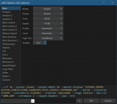 Screenshot of the application StaxRip - #3