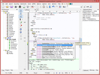 Screenshot of the application SynWrite - #1