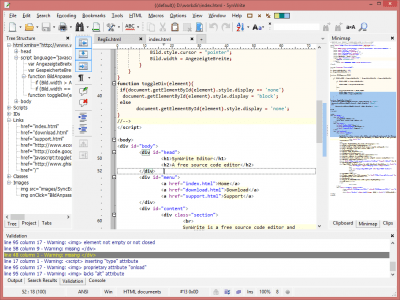Screenshot of the application SynWrite - #2