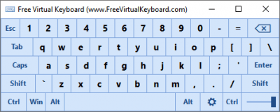 Screenshot of the application Free virtual keyboard - #2
