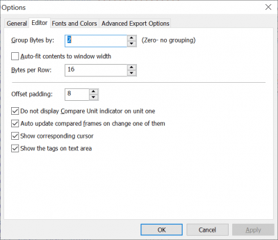 Screenshot of the application HexPad - #5