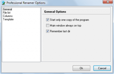 Screenshot of the application MIKLSOFT Professional Renamer - #7