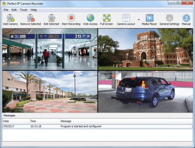 Screenshot of the application Perfect IP Camera Recorder - #1