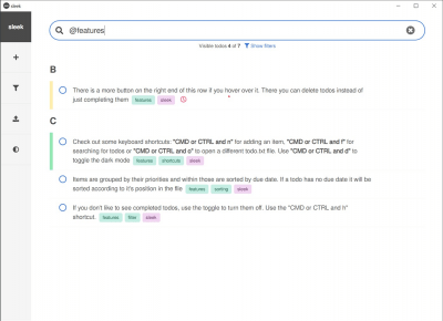 Screenshot of the application sleek - #6