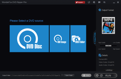 Screenshot of the application WonderFox DVD Ripper - #1