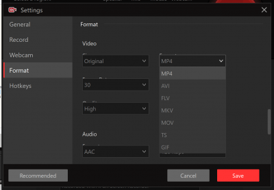 Screenshot of the application iFun Screen Recorder - #5