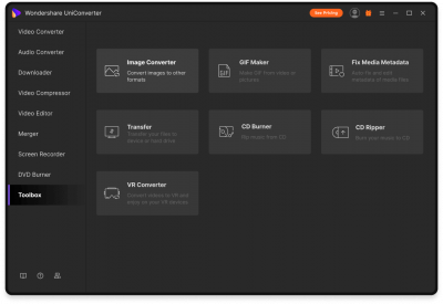 Screenshot of the application Wondershare UniConverter - #8