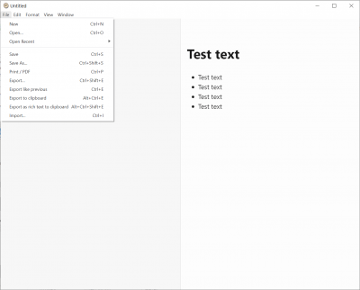Screenshot of the application PanWriter - #4