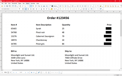 Screenshot of the application FlexiPDF Pro - #6