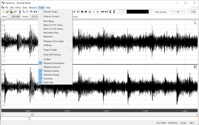 Screenshot of the application Sazanami - #4