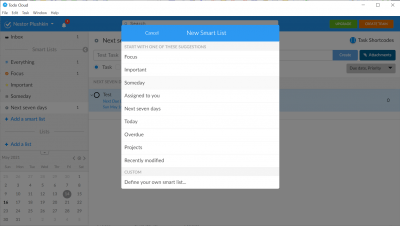 Screenshot of the application Todo Cloud - #3