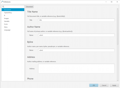 Screenshot of the application KeenWrite - #3