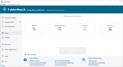 Screenshot of the application FolderMatch - #4