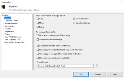 Screenshot of the application FolderMatch - #5