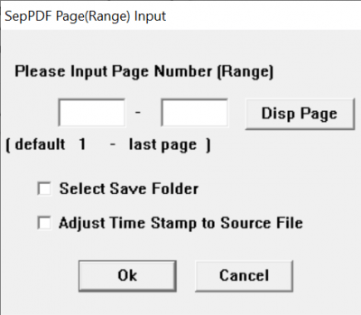 Screenshot of the application SepPDF - #2