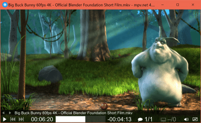 Screenshot of the application mpv.net - #3