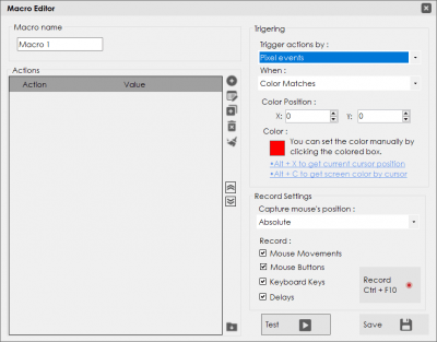 Screenshot of the application TGM Gaming Macro - #4
