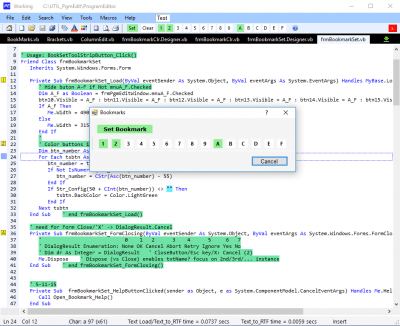 Screenshot of the application ProgramEdit - #2