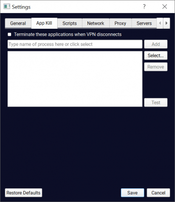 Screenshot of the application TorGuard - #3