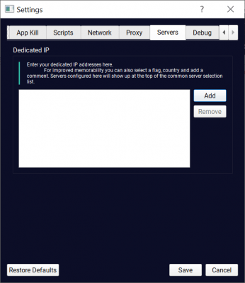 Screenshot of the application TorGuard - #7