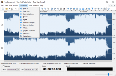 Screenshot of the application WaveCut Audio Editor - #3