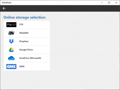 Screenshot of the application SilentNotes - #7