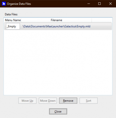 Screenshot of the application MaxLauncher - #10