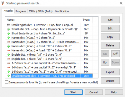 Screenshot of the application Thegrideon Software PDF Password - #1