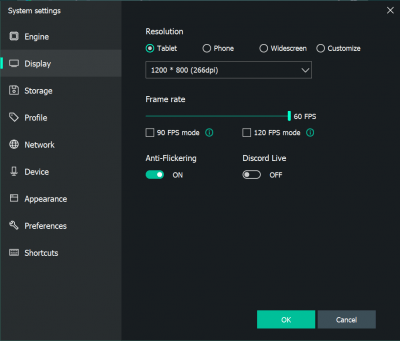 Screenshot of the application MEmu - #3