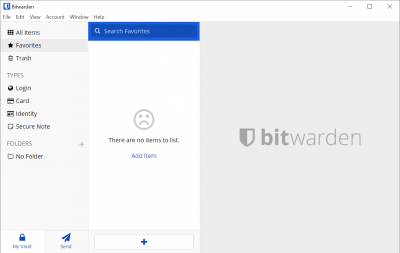 Screenshot of the application Bitwarden Password Manager - #1