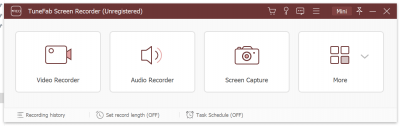 Screenshot of the application TuneFab Screen Recorder - #1