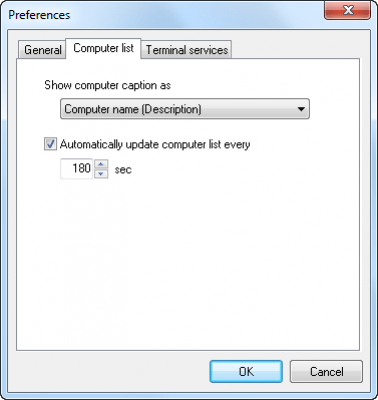 Screenshot of the application LizardSystems Terminal Services Manager - #8