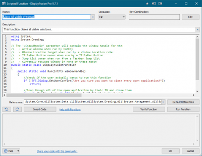 Screenshot of the application DisplayFusion Pro - #7
