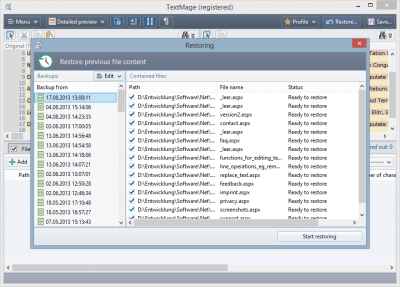 Screenshot of the application Batch Text Replacer - #2